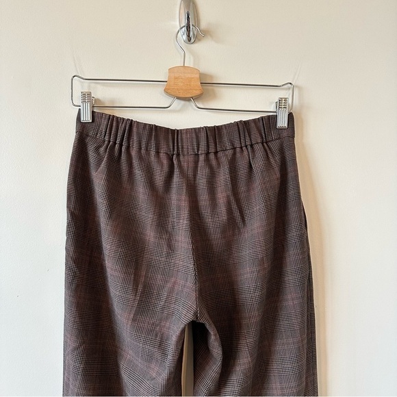 Aritzia- Babaton Conan Pant Deep Brown and Pink Plaid  (Size:4) - Picture 8 of 12